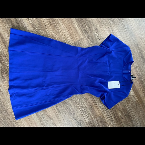 NWT Theory Modern Seamed Shift Dress in Crepe - Picture 5 of 7